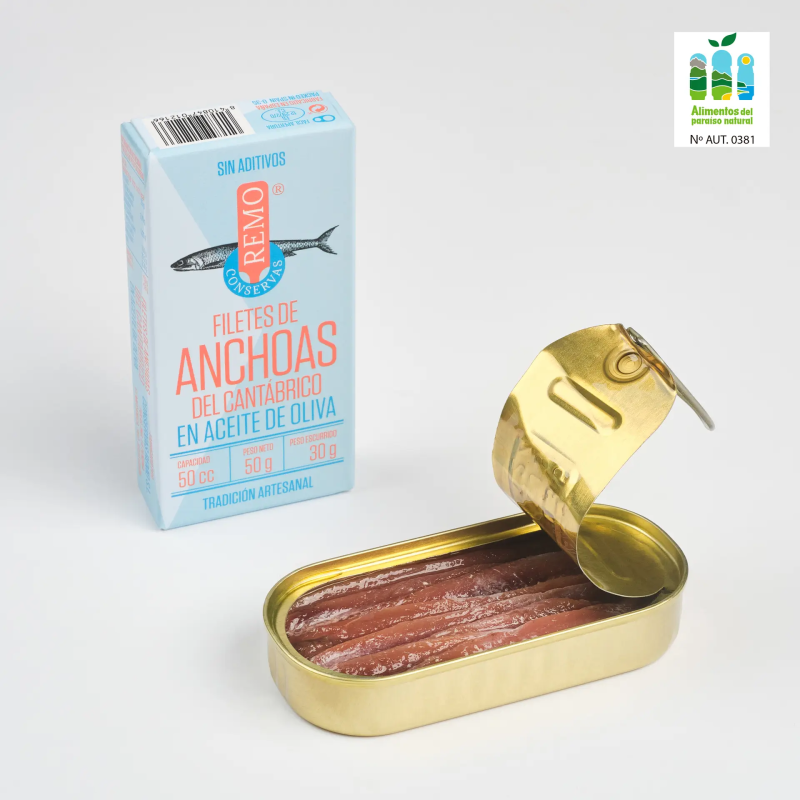 Filetes de Anchoa en aceite de oliva 50 g
