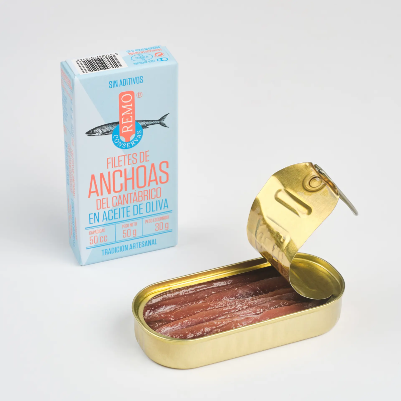 Filetes de anchova em azeite 50 g