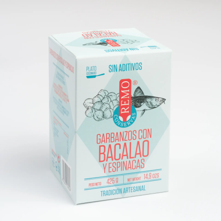 Caja de Garbanzos con Bacalao y Espinacas 425 g