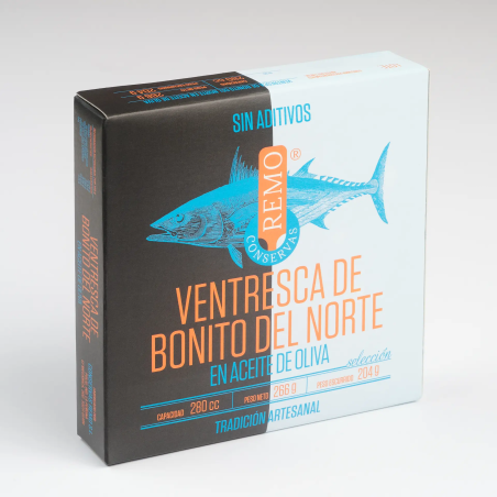 Filetes de barriga de atum branco em azeite 266 g