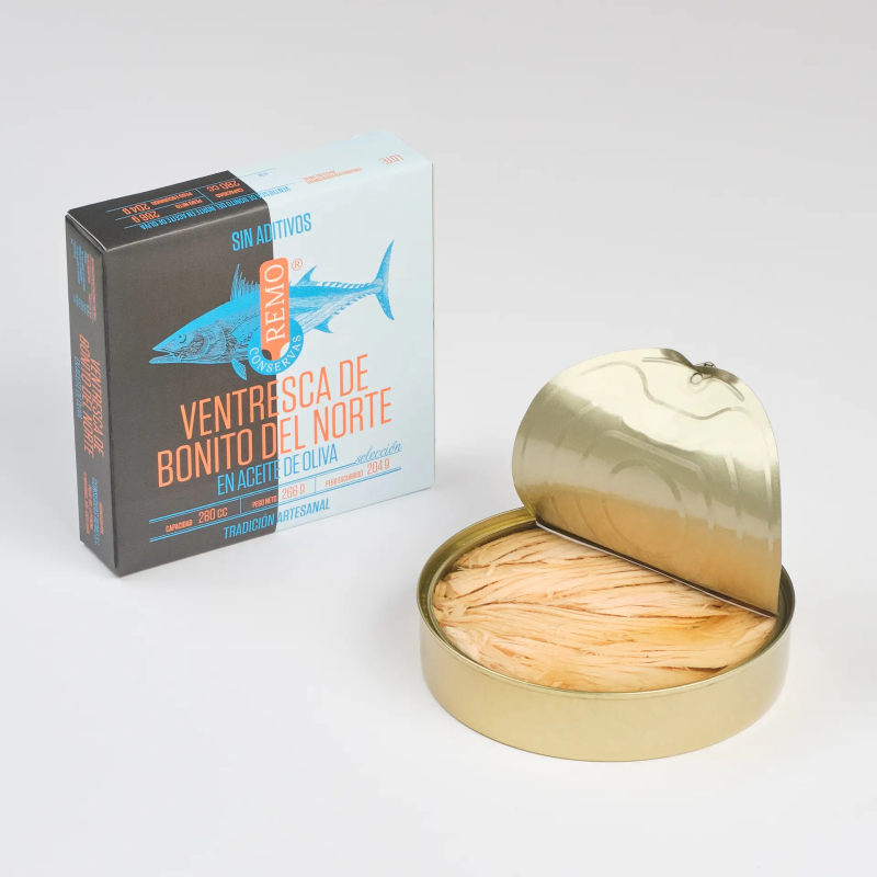 Filetes de barriga de atum branco em azeite 266 g